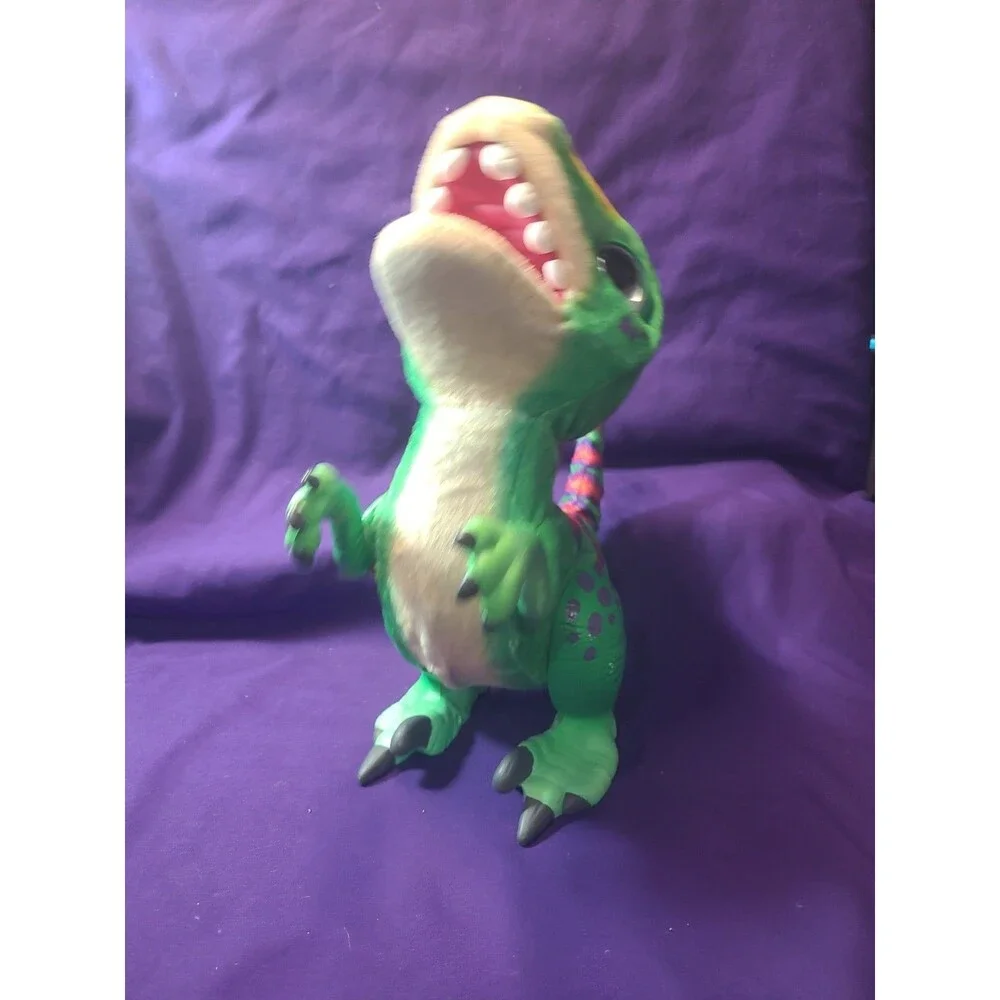 FurReal Friends Blue Munchin Baby T Rex Interactive Talking Pet Dinosaur - Works